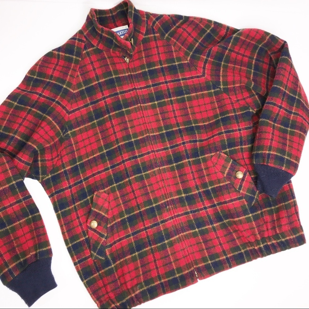 Pendleton Red and Blue Plaid Jacket